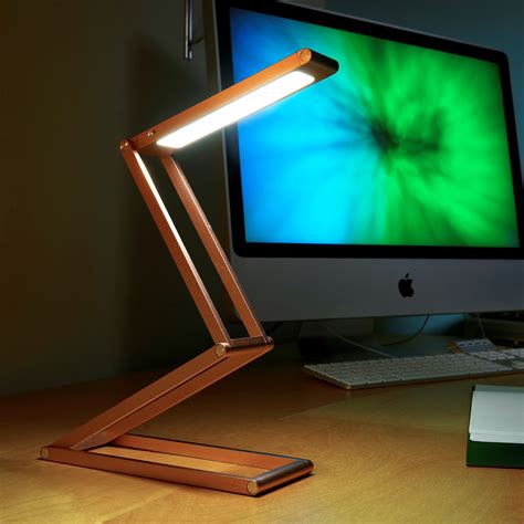 Auraglow Wireless Dimmable Desk Lamp USB Rechargeable Folding LED ...