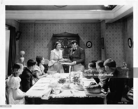 Kathleen Lockhart and Gene Lockhart present Christmas meal to family ...