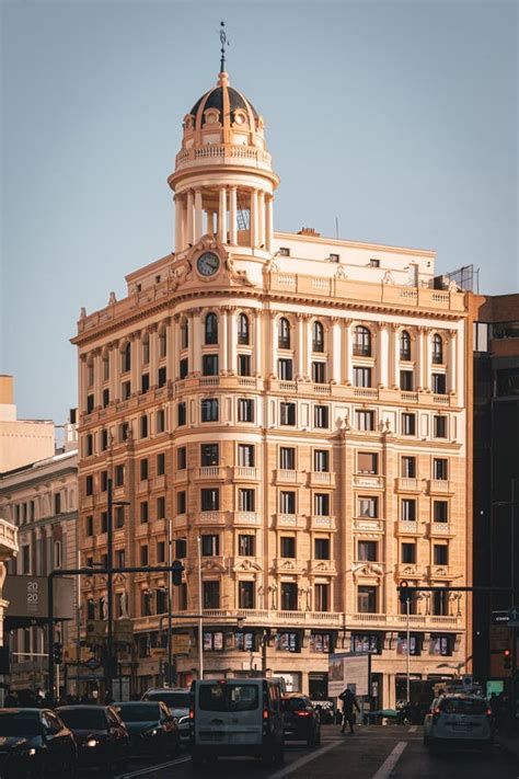 Architecture on Gran Via at Callao, in Madrid, Spain Editorial Photo ...