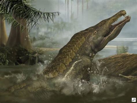 Prehistoric Crocodile Pictures: Smilosuchus. The 40-foot-long phytosaur ...