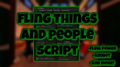 [NEW] Fling Things And People Script | Fling Power | Aimbot | Esp | AND ...