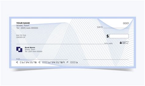 Premium Vector | Blank check, bank cheque design, vector format