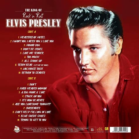 ELVIS PRESLEY - THE KING OF ROCK'N'ROLL