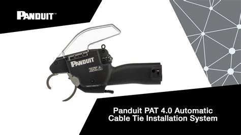 Panduit PAT 4.0 Automatic Cable Tie Installation System - YouTube