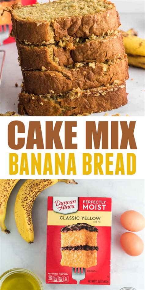 Cake Mix Banana Bread in 2020 | Cake mix banana bread, Easy banana ...