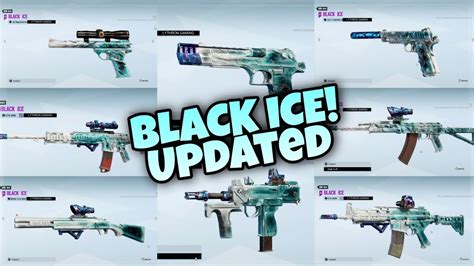 BLACK ICE UPDATED TO EVERY WEAPON! New look! Rainbow Six Siege Crystal ...