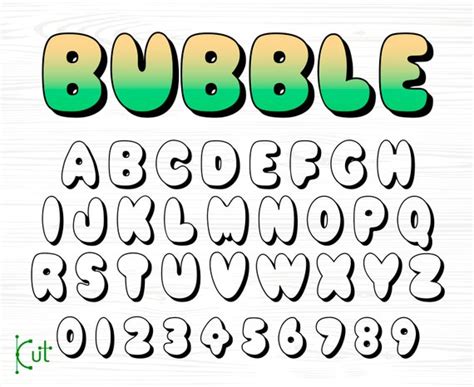 Girly Bubble Letter Fonts