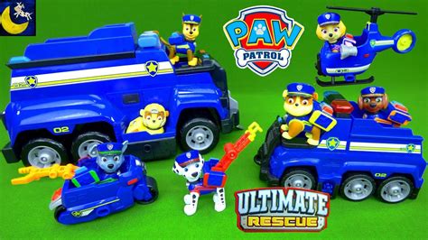 Paw Patrol Toys Ultimate Rescue Police Pups Toy Collect... | Doovi