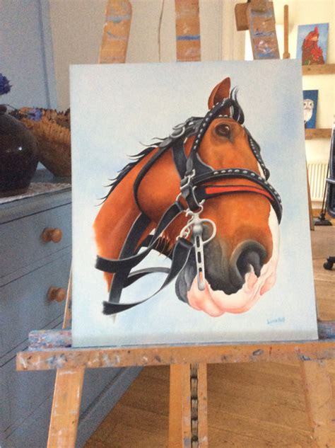 Clydesdale Horse Painting at PaintingValley.com | Explore collection of ...