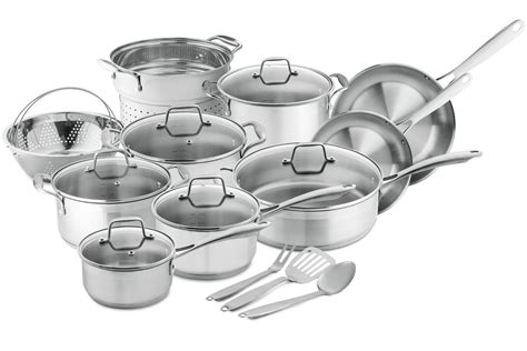 Chef's Star Professional Grade Stainless Steel 17 Piece Pot & Pan Set ...