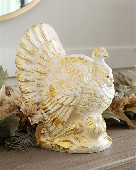 Harvest Tabletop Turkey Thanksgiving Decor | Balsam Hill in 2020 ...