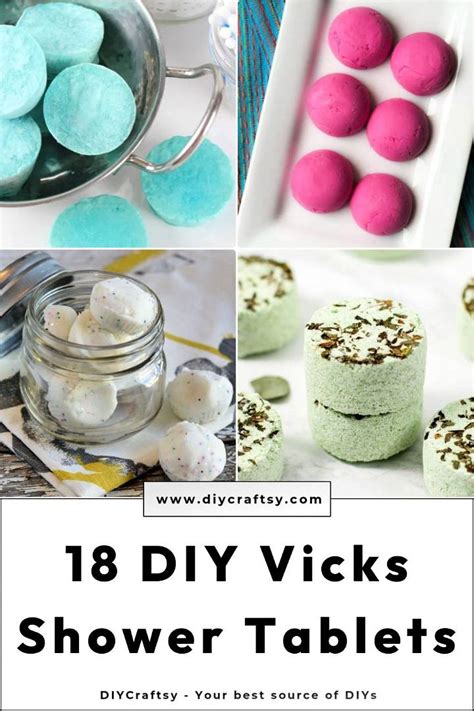 18 Homemade DIY Vicks Shower Tablets - DIY Crafts