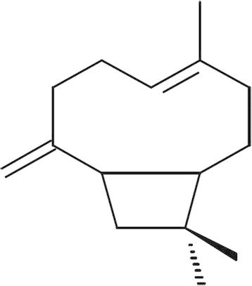 Chemical structure of β-caryophyllene... | Download Scientific Diagram