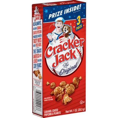 Cracker Jack Caramel Coated Popcorn & Peanuts The Original 1 Oz ...