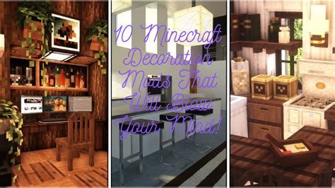 10 Minecraft Decoration Mods That Will Blow Your Mind! - Wminecraft.net