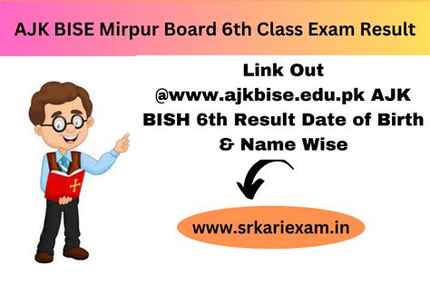 AJK BISE Mirpur Board 6th Class Exam Result 2023 Link Out @www.ajkbise ...