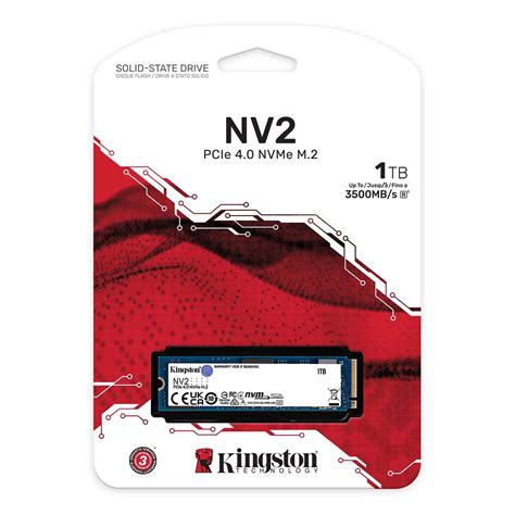 SSD 1Tb NVMe Disco Sólido Kingston NV2 PCIe 4.0 M.2 - Nimavi