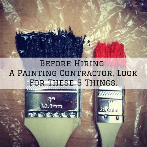 Before Hiring a Painting Contractor, Look for These Five Things | Eason ...