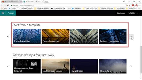 Microsoft Sway Templates