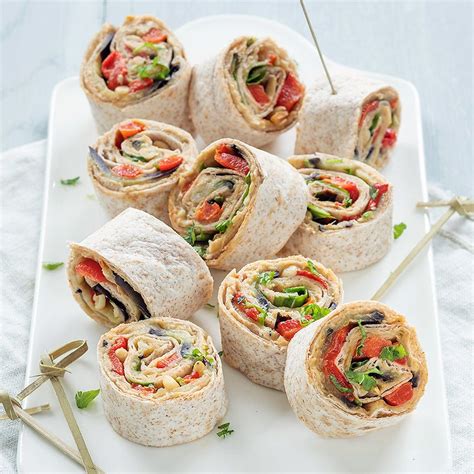 Gezonde wrap rolletjes met hummus - LeukeRecepten