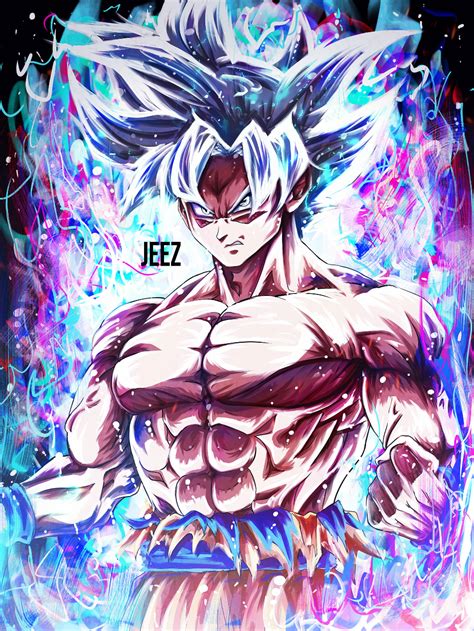 ArtStation - Mastered/Ultra Instinct Goku , JeeZ Art | Anime dragon ...