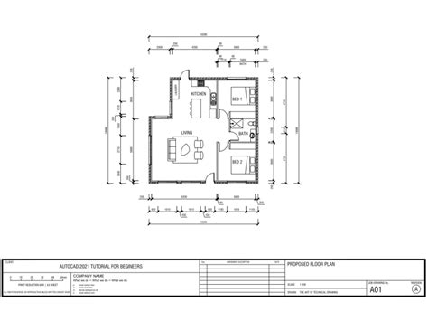 AutoCAD Tutorial – Draw A House Floor Plan – Free CAD Blocks in DWG ...