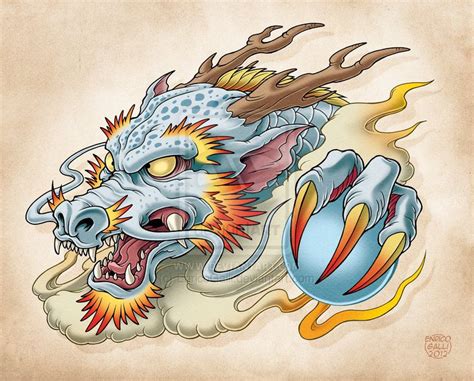 Oriental Dragon by ~EnricoGalli on deviantART | Dragon tattoo art ...