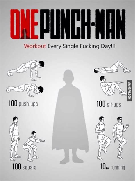 Saitama,workout routine. - 9GAG