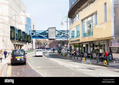 Broad Street in central Birmingham UK Stock Photo - Alamy