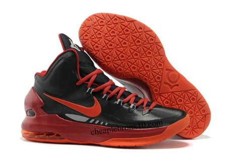 KD V 5 Black/Red | Nike kd shoes, Mens nike shoes, Nike free shoes