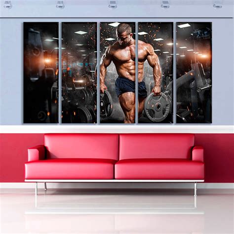 Gym Wall Art Gym Canvas Gym Wall Decor Canvas Set of Gym Gym - Etsy