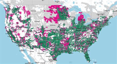 Map comparing 3G coverage, 4G coverage, and roaming : r/tmobile