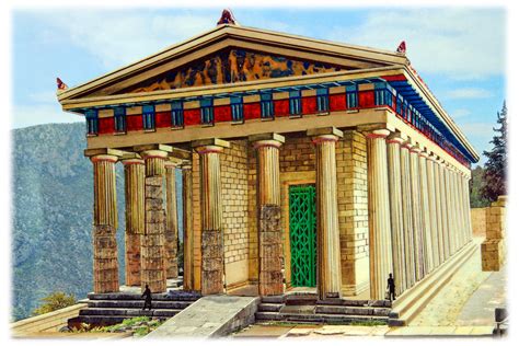 Apollo Temple Delphi Reconstruction | Delphi | Pictures | Greece in ...