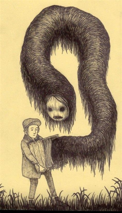 John Kenn sticky note monsters … | Creepy art, Horror art, Monster art