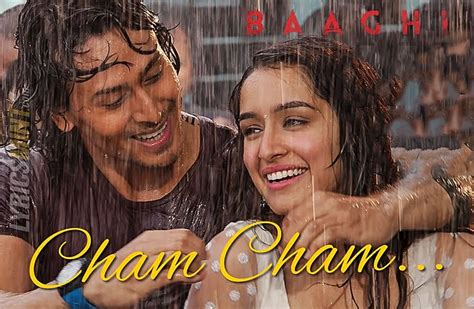 CHAM CHAM LYRICS - Baaghi | Monali Thakur & Meet Bros