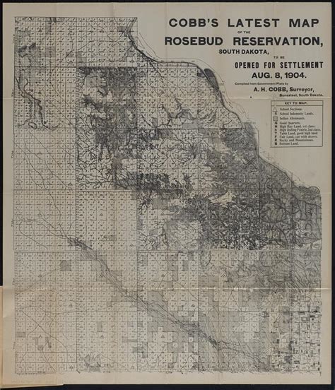 Cobb's latest map of the Rosebud Reservation, South Dakota, to be ...