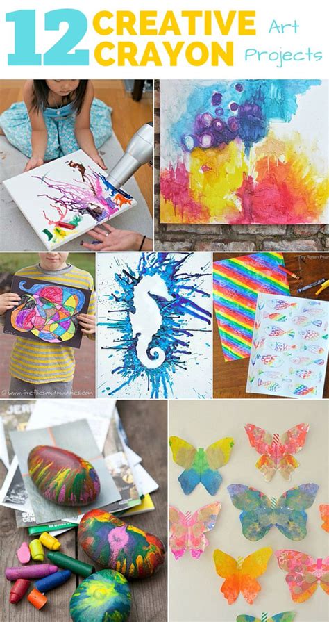 12 CREATIVE CRAYON ART PROJECTS FOR KIDS | Art projects for teens ...