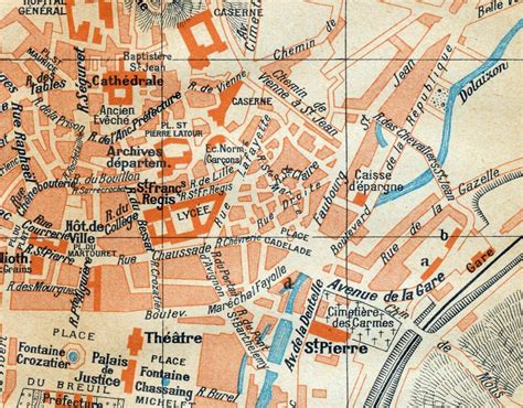 1926 Vintage Map of Le Puy-en-Velay France Vintage City Map | Etsy