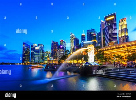 Singapore city skyline Stock Photo - Alamy