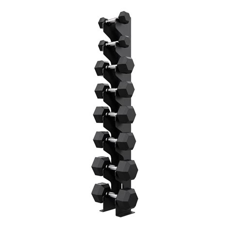 Four Pair Wall Mounted Dumbbell Rack