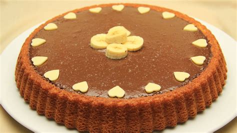 Chocolate Tart Cake Recipe - Easy Banana Pudding Cake - YouTube