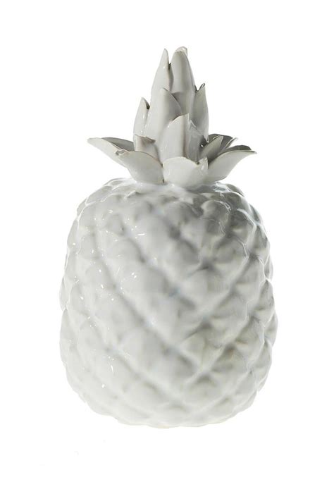 White Pineapple | White pineapple, Ceramic pineapple, Black rooster decor