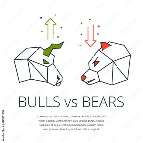 Traders symbols,bear and bull icon with buy sell arrow - concept for ...