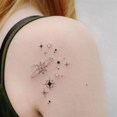 Check out the cutest minimalist space-themed tattoo ideas to try if you ...