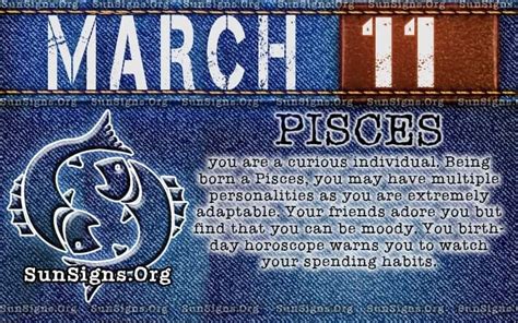 March 11 Zodiac Horoscope Birthday Personality - SunSigns.Org