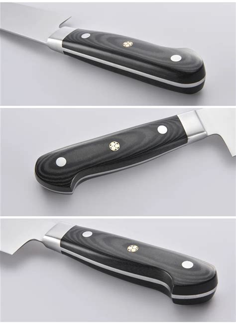 German Carbon Steel Professional Chef Knife For Kitchen With Micarta ...