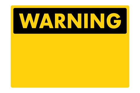 Blank Warning Sign. Caution Yellow Sign. Graphic by DG-Studio ...