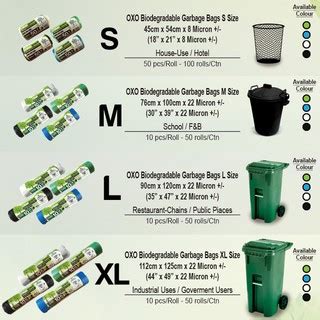 Cleanguard OXO Biodegradable Garbage Bag/ Rubbish Bag (Eco Friendly ...