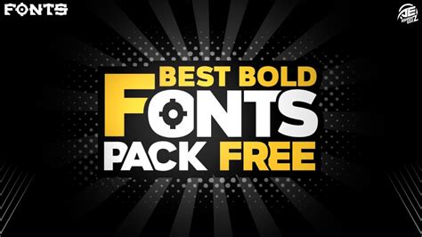 Best Bold Fonts For Thumbnails,Posters And Logos || Bold Font Pack By ...