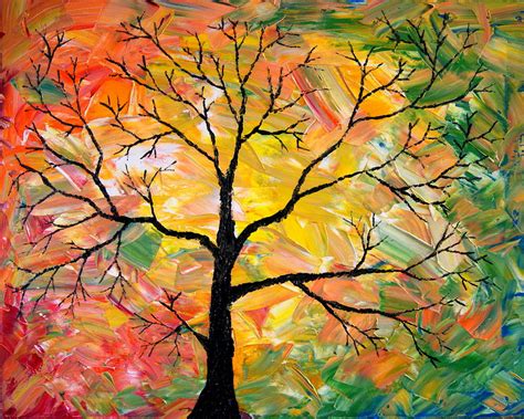 Fall Tree Painting by Cevin Cox - Pixels